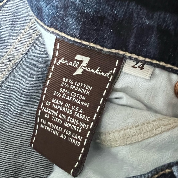 7 For All Mankind Women’s Josefina Skinny Boyfriend Jeans| size 24 - Picture 7 of 7